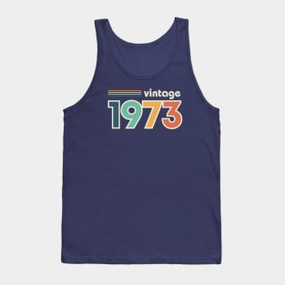 Vintage 1973 50th Birthday Retro Tank Top